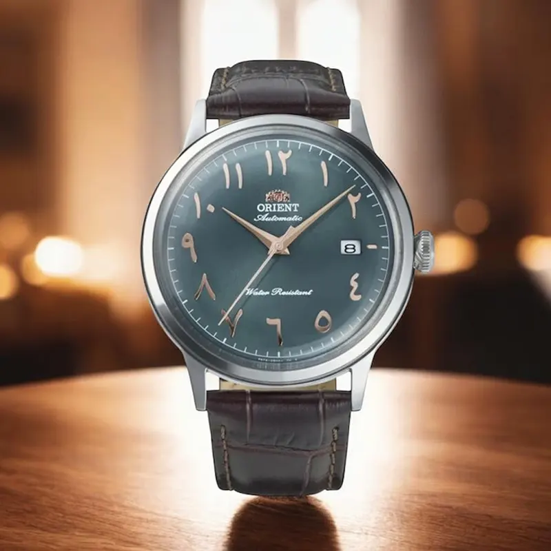 Orient Bambino V2 Green Arabic numerals Dial Men's Watch- RA-AC0035E